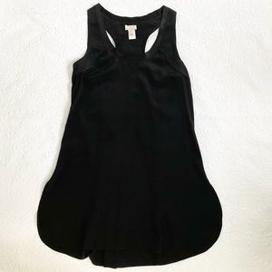 Racer back Silk Dress with Slits